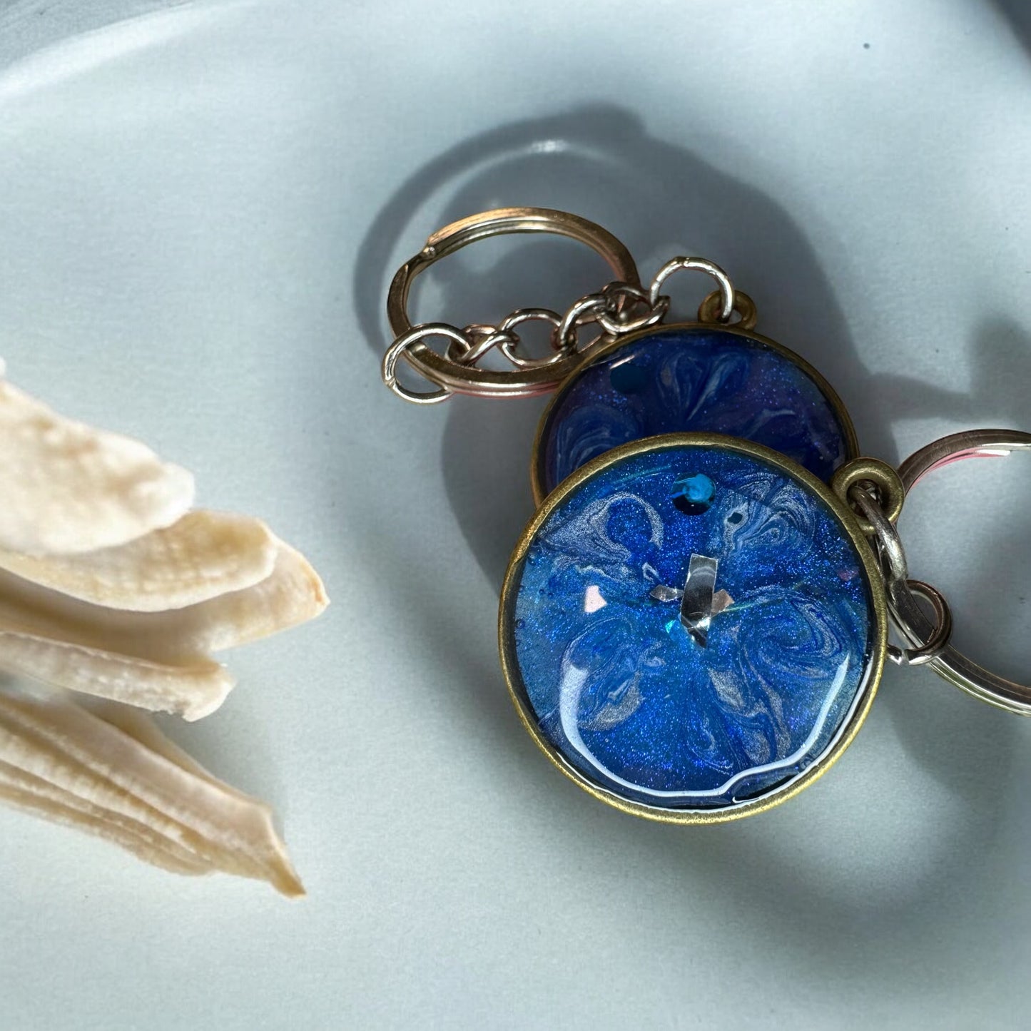 Real Dried Flowers Keychains | Resin Art Keychains| Cute Accessory