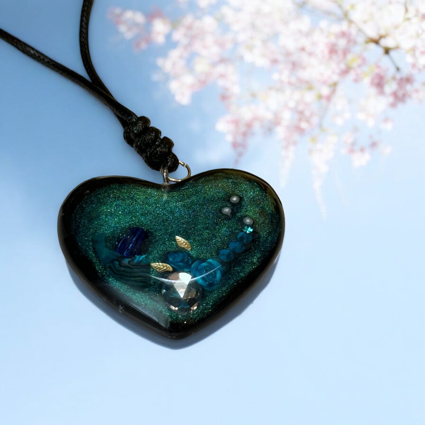 Resin Memorial Heart Pendant, Keychain, or Pocket Keepsake for Pet Lovers