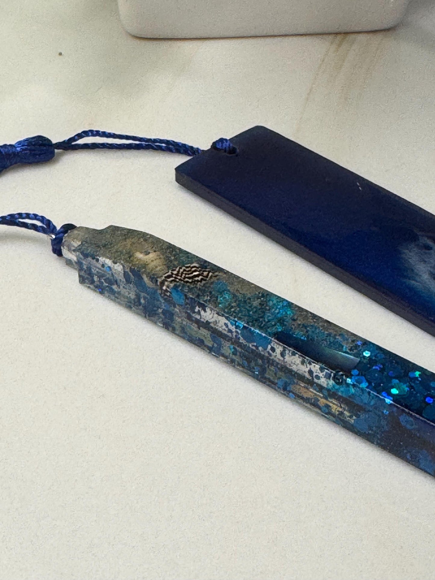 Handcrafted Resin Ocean-Themed Stationery Sets – Notebook, Pen, and Bookmark Combo | Handmade Gifts | Unique Christmas Gifts