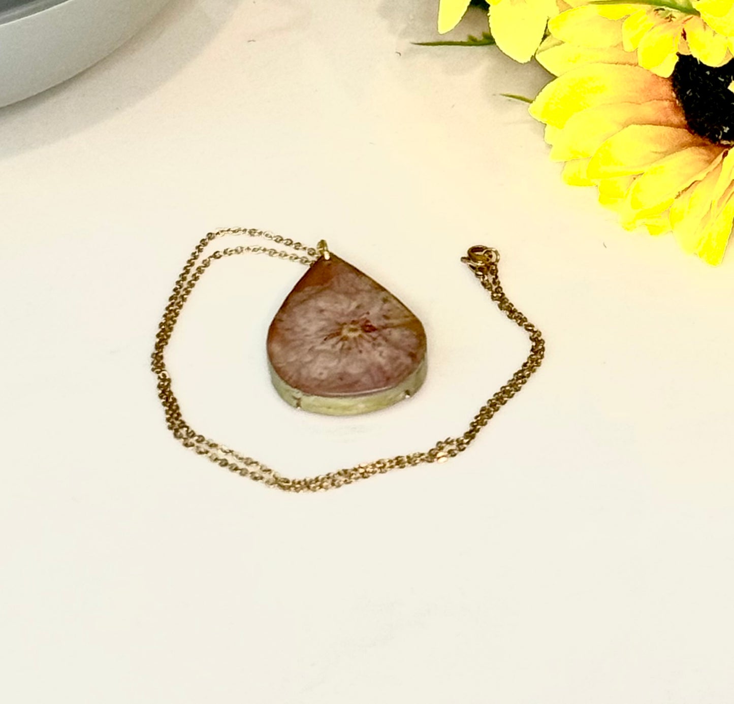 Bohemian Seasons - Spring Pendant | Handmade Floral Resin Necklace