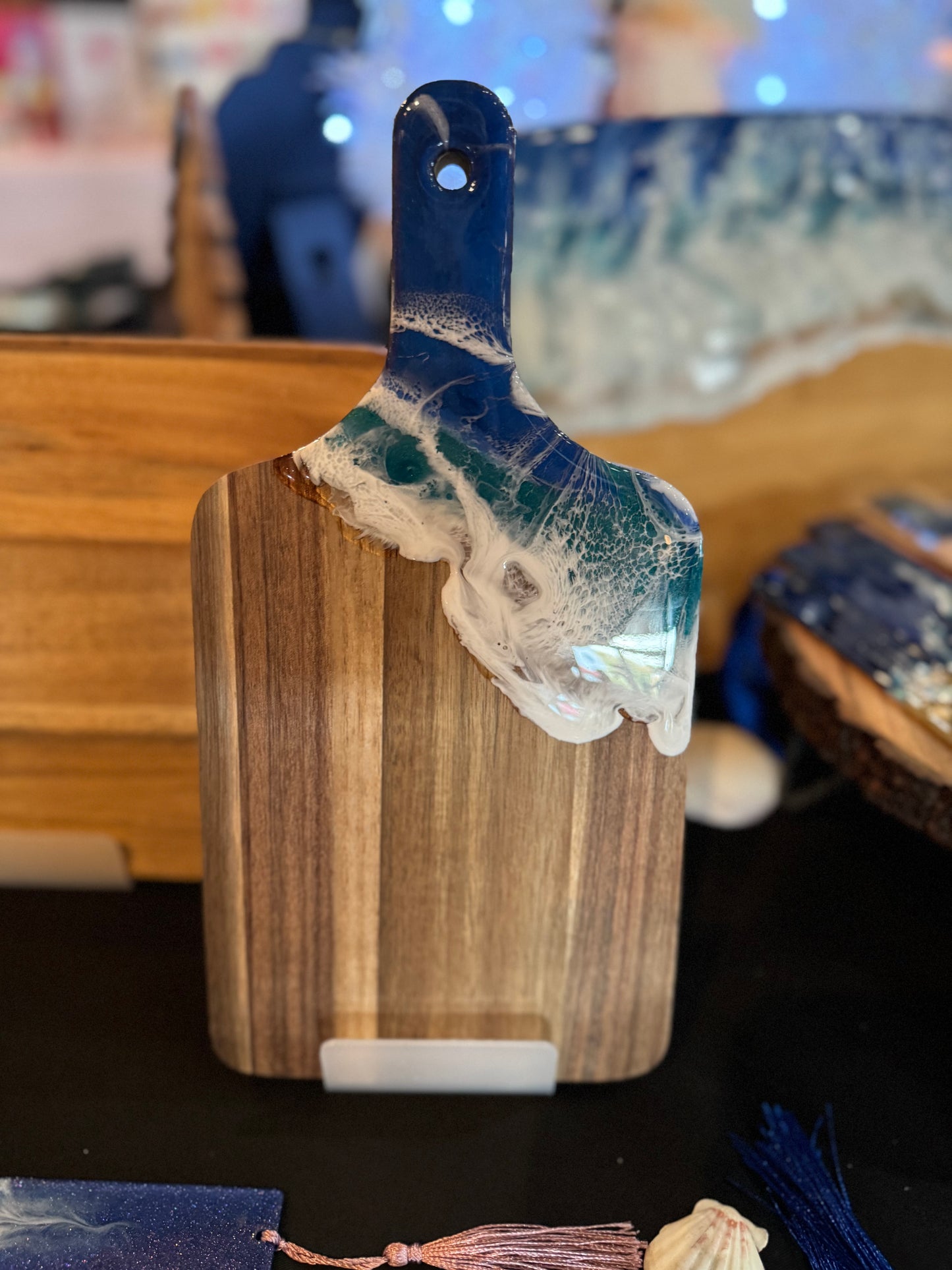 Ocean Charcuterie Board Set – 3 Sizes – Handmade Coastal Serving Board | Unique Christmas Gifts