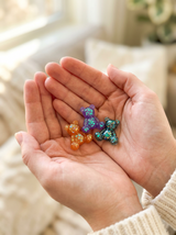 Set of 10 Sparkly Teddy Bear Pocket Hugs | Personalized Family Gifts | Heartfelt Bear Token | Unique Gifts