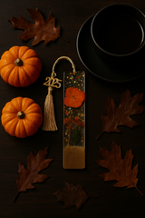 Autumn Botanical Resin Bookmark — Handmade, Limited Edition