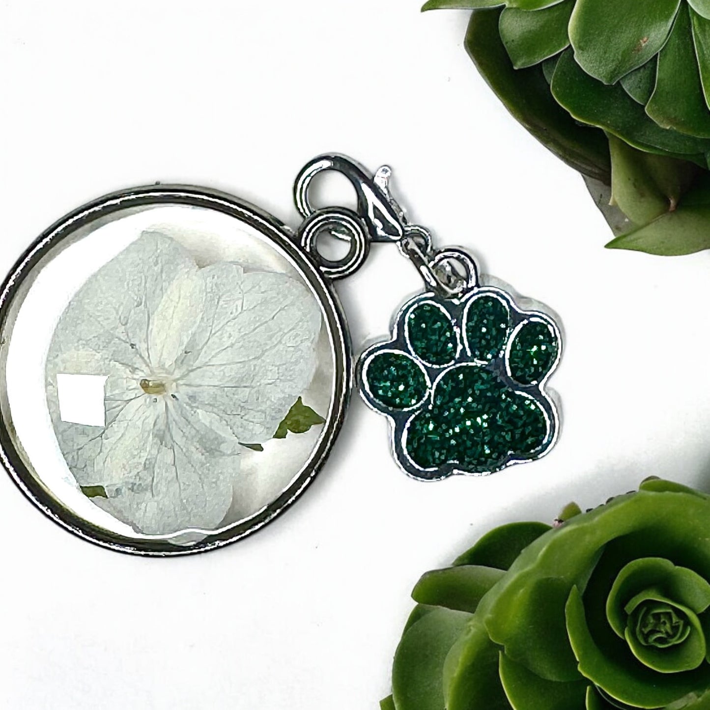 Resin Memorial Heart Pendant, Keychain, or Pocket Keepsake for Pet Lovers