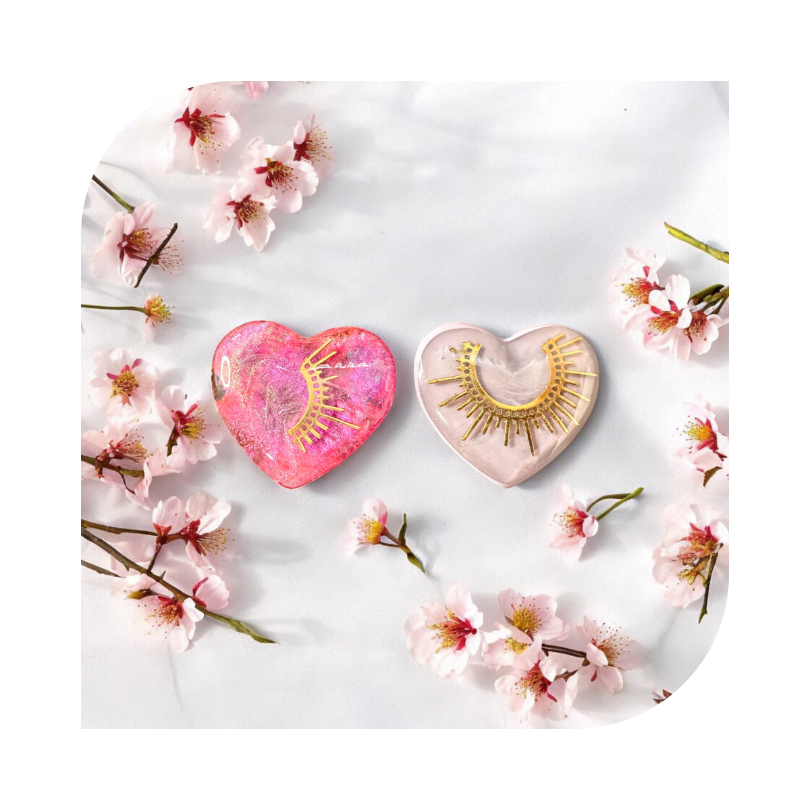 Resin Memorial Heart Pendant, Keychain, or Pocket Keepsake for Pet Lovers
